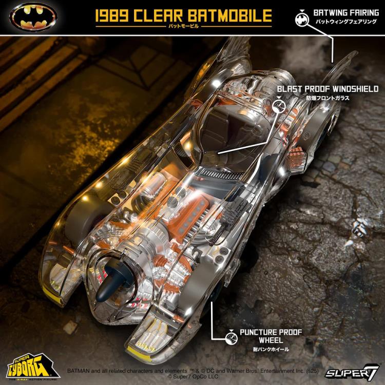 Batman (1989) Super Cyborg Batmobile (Clear) Gallery Image 4