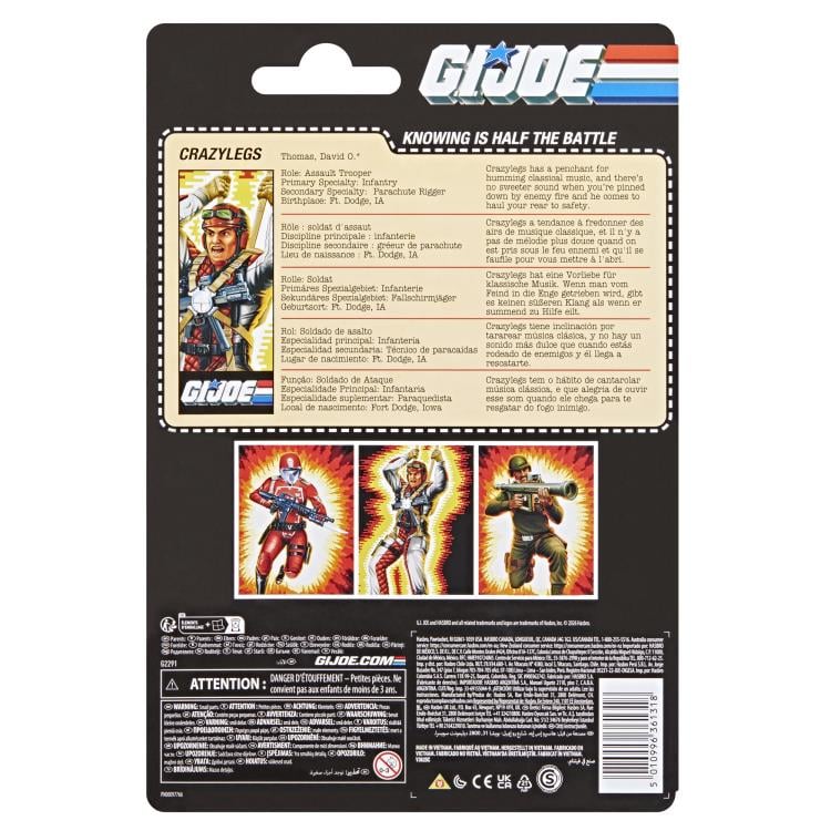 G.I. Joe Classified Series Retro Collection David "Crazylegs" Thomas Action Figure Gallery Image 15