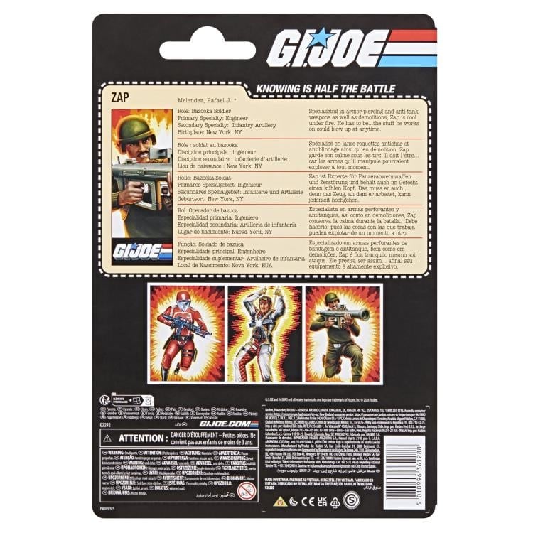 G.I. Joe Classified Series Retro Collection Rafael "Zap" Melendez Action Figure Gallery Image 17