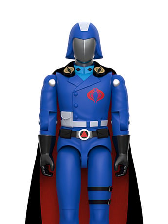 G.I. Joe ReAction+ Cobra Commander (Black Cape) Action Figure