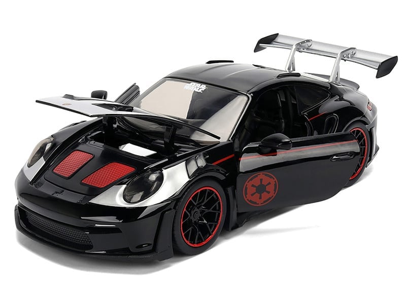 Star Wars Hollywood Rides Die-Cast Darth Vader Figurine & Porsche 911 GT3 RS (992) 1/24 Scale Model Gallery Image 7