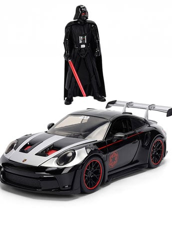 Star Wars Hollywood Rides Die-Cast Darth Vader Figurine & Porsche 911 GT3 RS (992) 1/24 Scale Model Gallery Image 2