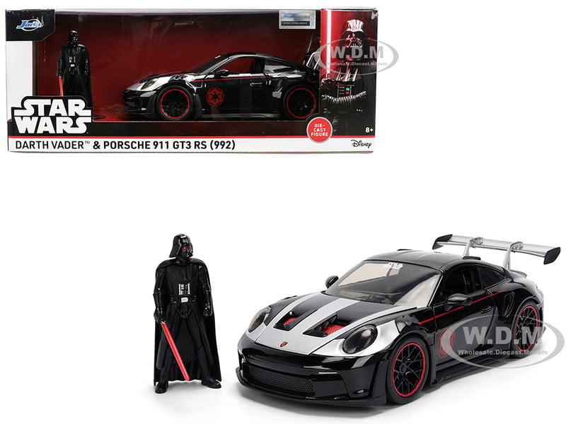 Star Wars Hollywood Rides Die-Cast Darth Vader Figurine & Porsche 911 GT3 RS (992) 1/24 Scale Model Gallery Image 11