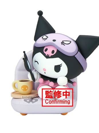 くま五郎様専 R-104 Sanrio Nakayoshi Memories Relaxing Time at Home Kuromi Figure