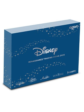 2025 Niue Disney Renaissance Trading Coins Mystery Box Pair of 1 oz. Silver Collectible Coins Gallery Image 2