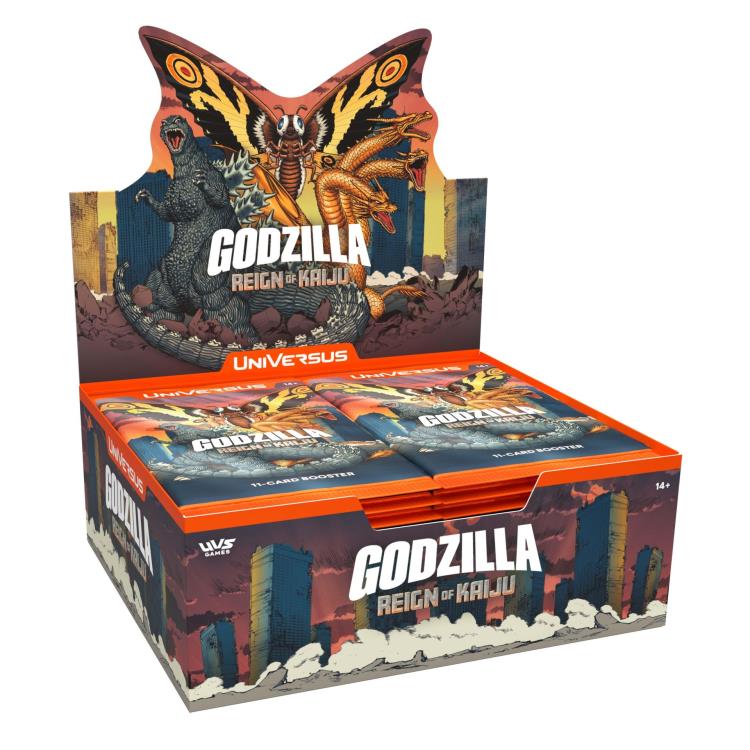 Godzilla: Reign of Kaiju UniVersus Display Box of 24 Booster Packs