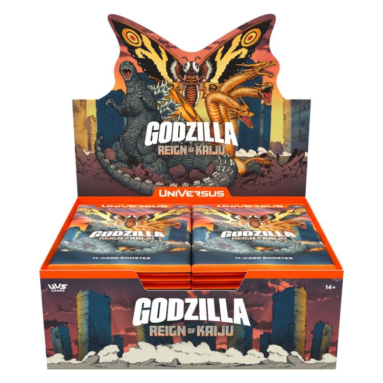 Godzilla: Reign of Kaiju UniVersus Display Box of 24 Booster Packs Gallery Image 3
