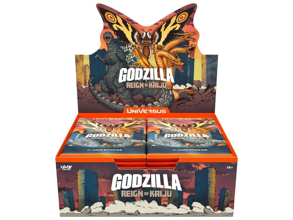 Godzilla: Reign of Kaiju UniVersus Display Box of 24 Booster Packs Gallery Image 1