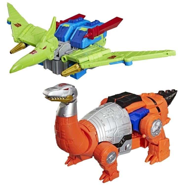 Transformers: Age of the Primes Generations Selects Leader Class G2 Dinobot Swoop & G2 Dinobot Sludge Action Figure Two-Pack Gallery Image 4