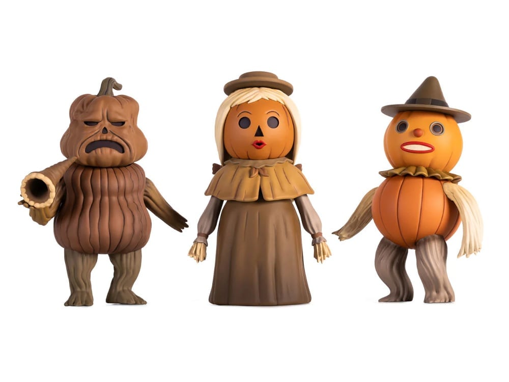 Over the Garden Wall Mondo Squads The Pottsfield Pumpkin People (Chapter 2: Hard Times at the Huskin' Bee) Action Figure Set Gallery Image 1
