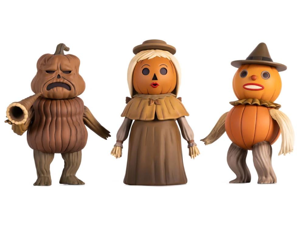 Over the Garden Wall Mondo Squads The Pottsfield Pumpkin People (Chapter 2: Hard Times at the Huskin' Bee) Action Figure Set Gallery Image 17