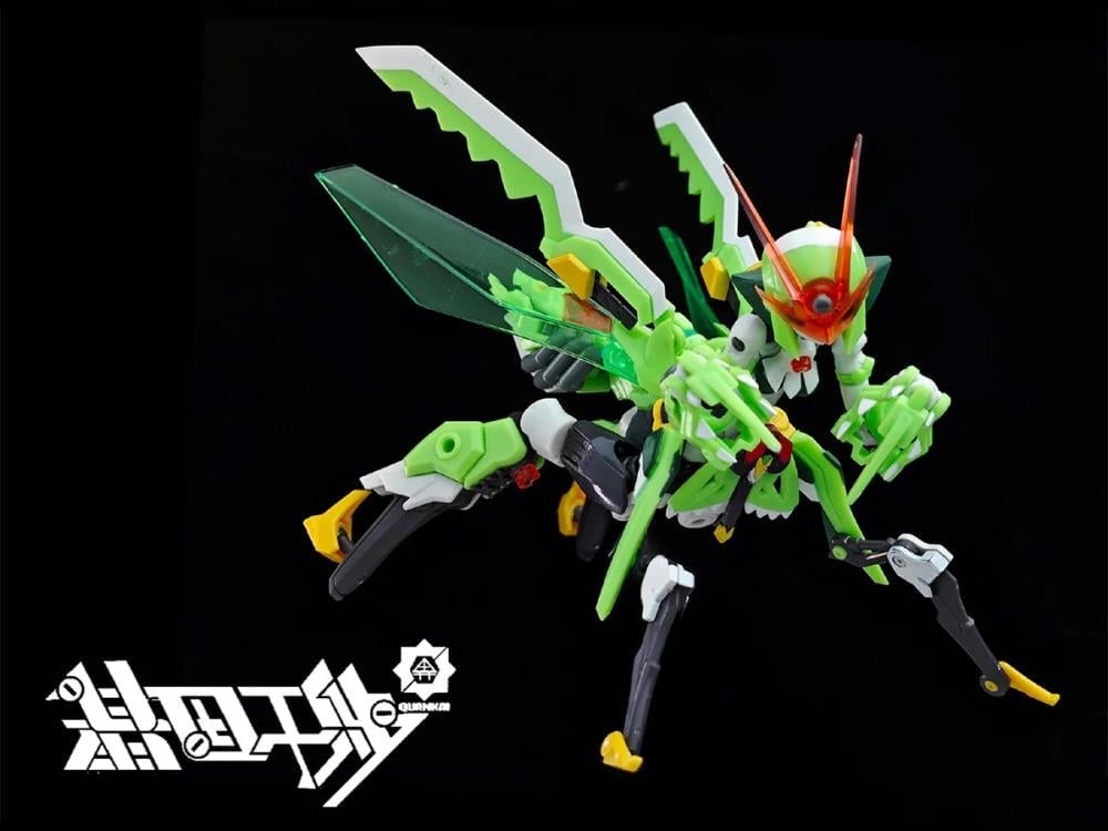 Gene Interference Series QK-TL-001 Mantis Armor Suit Mantis Girl 1/12 Scale Model Kit Gallery Image 9