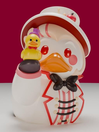 Hazbin Hotel TUBBZ Lucifer Morningstar Cosplaying Duck (Boxed Edition) Gallery Image 2