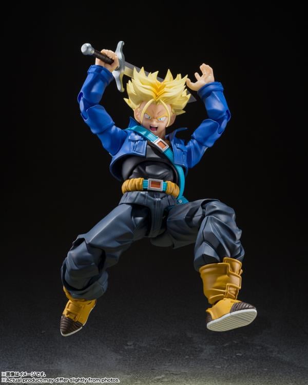 Dragon Ball Z S.H.Figuarts Super Saiyan Trunks (Boy from the Future) Action Figure (Reissue) Gallery Image 8