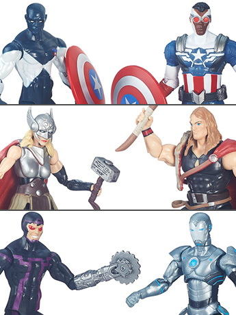 Marvel Legends 3.75" Wave 1 Set of 3 Comic Two-Packs Gallery Image 2