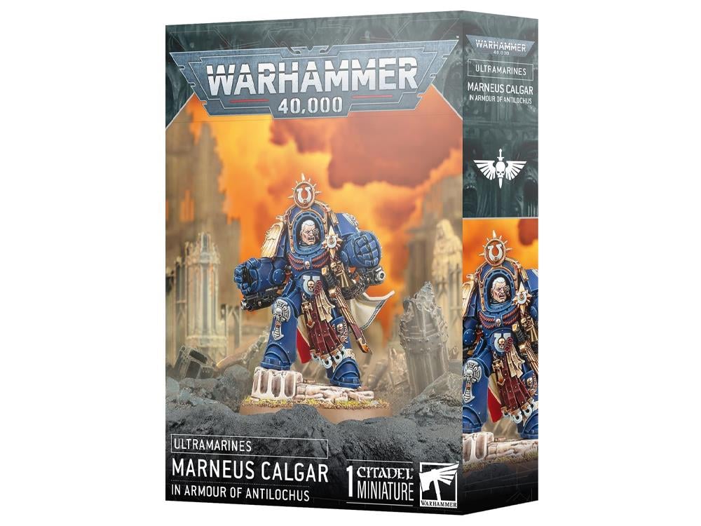 Warhammer 40,000 Ultramarines Marneus Calgar in Armour of Antilochus Citadel Miniature Gallery Image 1