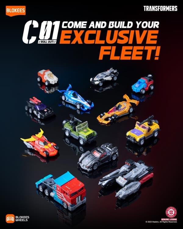 Transformers Blokees Wheels C01 Roll Out Box of 12 Random Models