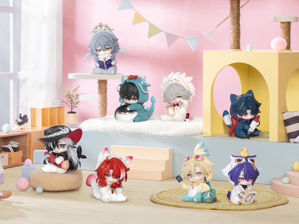 Honkai: Star Rail Boys' Dorm Series Box of 8 Random Chibi Figures Gallery Image 1