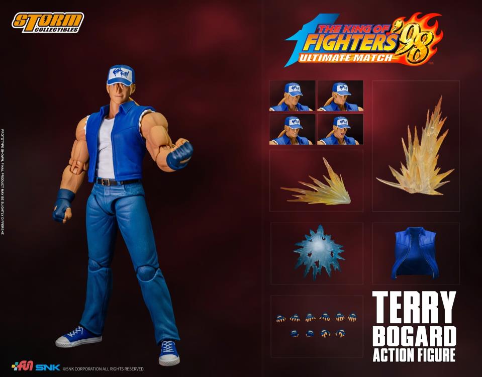 The King of Fighters '98 Ultimate Match Terry Bogard (Blue Ver.) 1/12 Scale Exclusive Action Figure Gallery Image 3