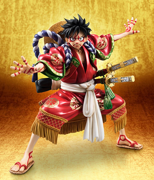 One Piece Portrait Of Pirates Monkey D. Luffy Kabuki Edition 1/8 Scale Figure Gallery Image 3