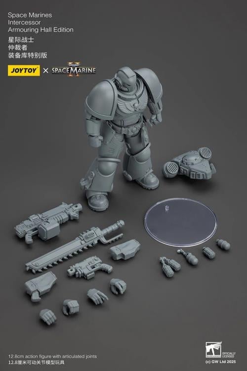 Warhammer 40,000: Space Marine 2 Space Marines Intercessor (Armoring Hall Edition) 1/18 Scale Action Figure Gallery Image 8
