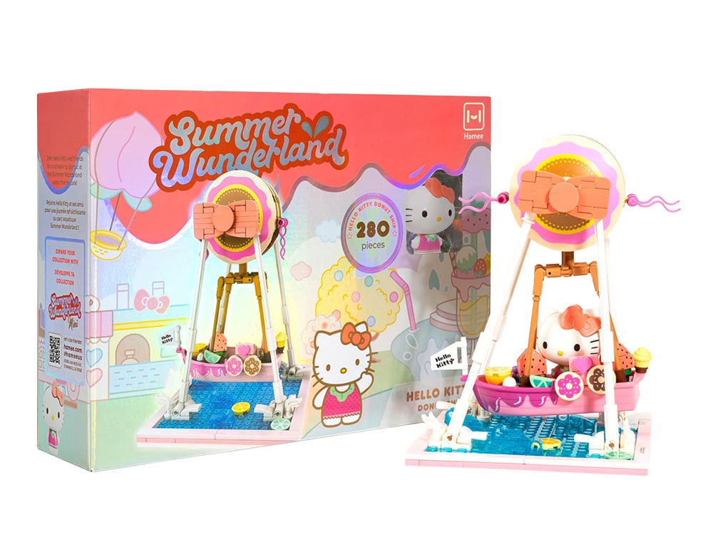 Sanrio Hello Kitty and Friends Summer Wunderland Hello Kitty Donut Ship Building Block Set Gallery Image 1