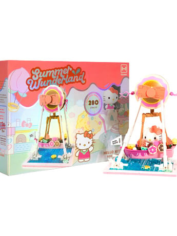 Sanrio Hello Kitty and Friends Summer Wunderland Hello Kitty Donut Ship Building Block Set Gallery Image 2