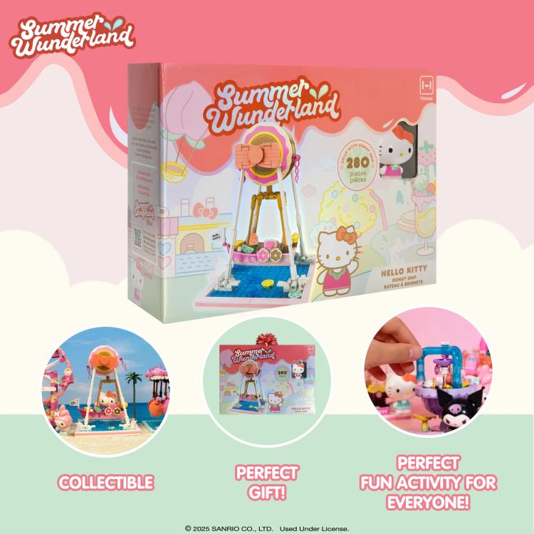 Sanrio Hello Kitty and Friends Summer Wunderland Hello Kitty Donut Ship Building Block Set Gallery Image 4