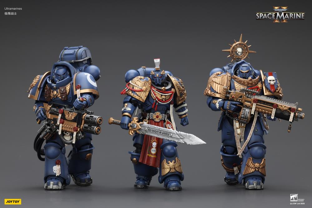 Warhammer 40,000: Space Marine 2 Ultramarines Relic Primus Armor with Plasma Pistol and Combat Blade 1/18 Scale Action Figure Gallery Image 23