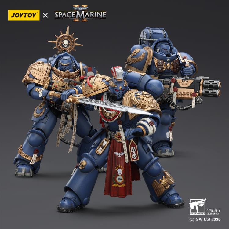 Warhammer 40,000: Space Marine 2 Ultramarines Relic Primus Armor with Plasma Pistol and Combat Blade 1/18 Scale Action Figure Gallery Image 22