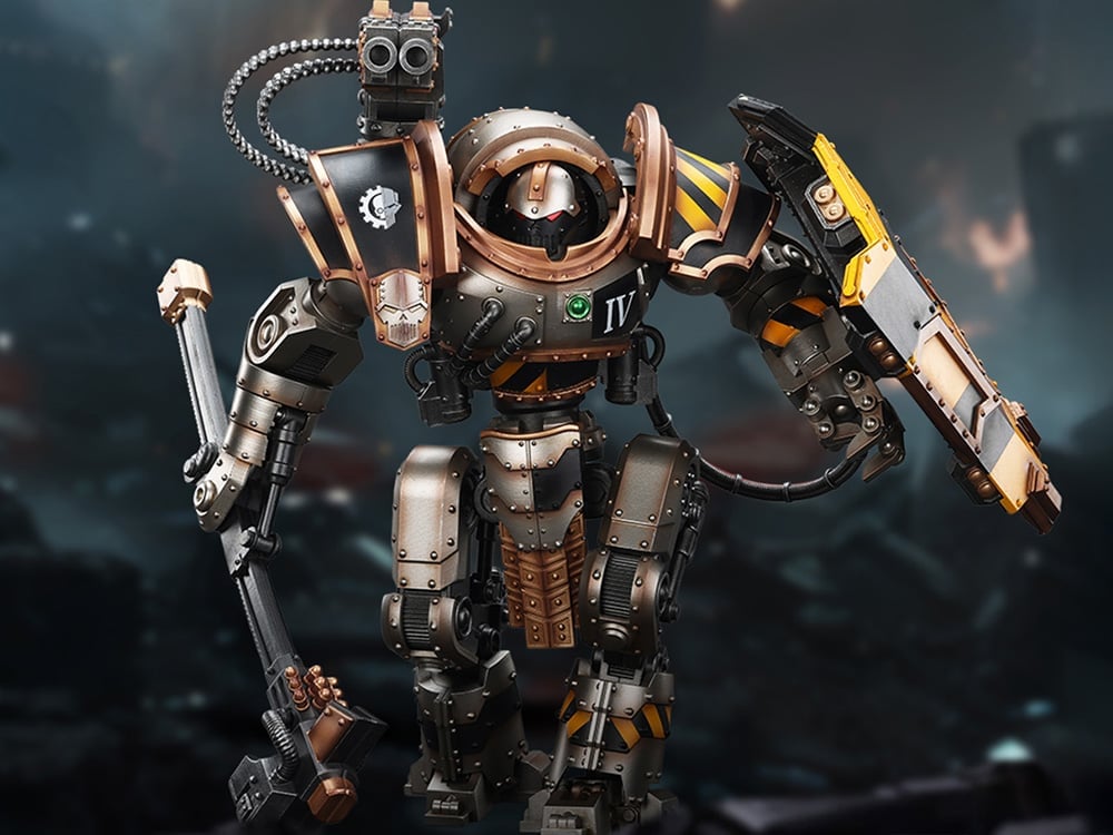 Warhammer 40K Iron Warriors Iron Circle Domitar-Ferrum Class Battle-automata with Karceri Battle Shield and Graviton Crusher 1/18 Scale Action Figure Gallery Image 1