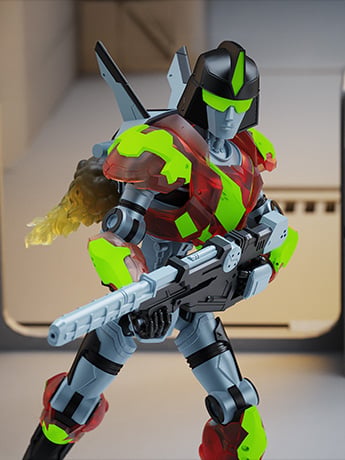 Epic H.A.C.K.S. CGT Combat Drone: Agile Battle Robot 1/12 Scale Action Figure Gallery Image 2