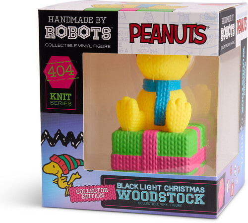 Peanuts Handmade by Robots #404 Woodstock (Blacklight Christmas) Gallery Image 8