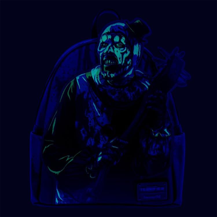Terrifier Art the Clown Blood Splatter Glow-in-the-Dark Exclusive Limited Edition Mini Backpack Gallery Image 4