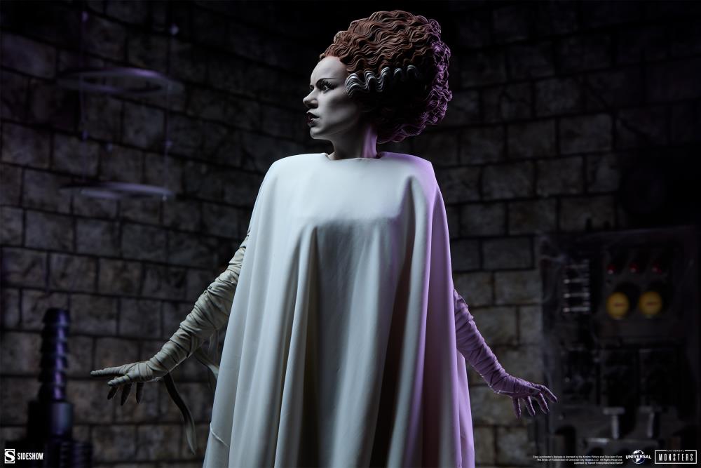 Universal Monsters Premium Format Mixed Media The Bride of Frankenstein (Fabric Costuming Ver.) Statue Gallery Image 4