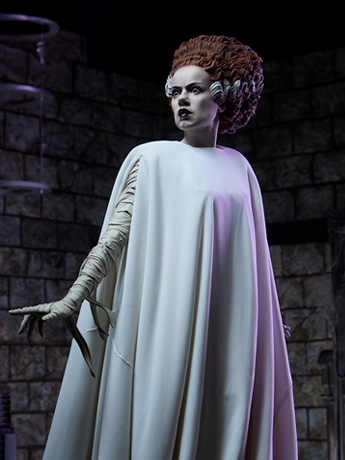 Universal Monsters Premium Format Mixed Media The Bride of Frankenstein (Fabric Costuming Ver.) Statue Gallery Image 2