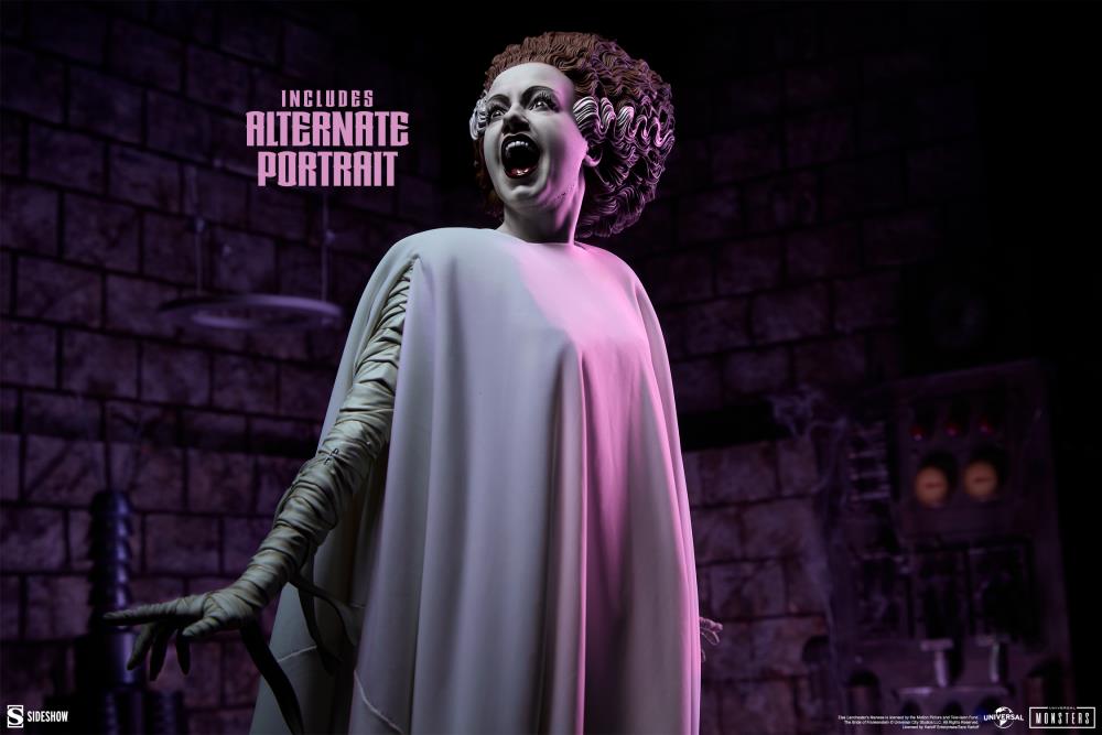 Universal Monsters Premium Format Mixed Media The Bride of Frankenstein (Fabric Costuming Ver.) Statue Gallery Image 5