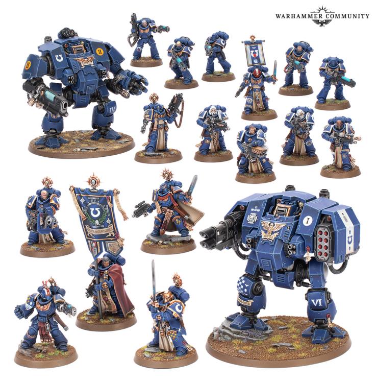 Warhammer 40,000 Space Marines Battleforce Iron Halo Strike Force Citadel Miniatures Set Gallery Image 4