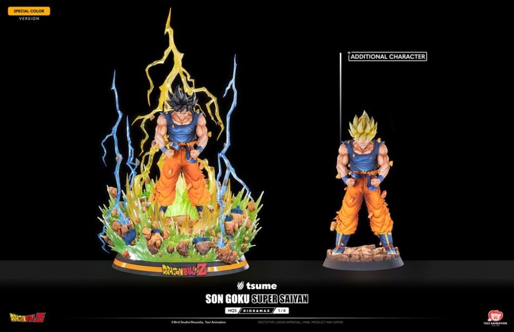 Dragon Ball Z HQS Dioramax Super Saiyan Son Goku (Special Ver.) 1/4 Scale Limited Edition Statue Gallery Image 23