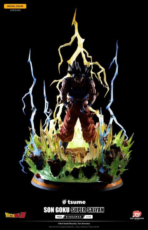 Dragon Ball Z HQS Dioramax Super Saiyan Son Goku (Special Ver.) 1/4 Scale Limited Edition Statue Gallery Image 13