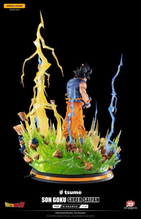 Dragon Ball Z HQS Dioramax Super Saiyan Son Goku (Special Ver.) 1/4 Scale Limited Edition Statue Gallery Image 9