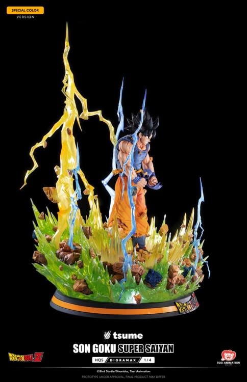 Dragon Ball Z HQS Dioramax Super Saiyan Son Goku (Special Ver.) 1/4 Scale Limited Edition Statue Gallery Image 8
