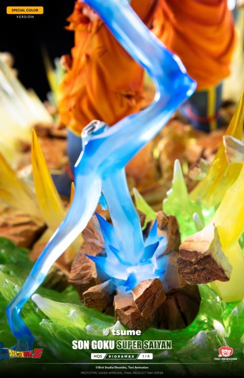 Dragon Ball Z HQS Dioramax Super Saiyan Son Goku (Special Ver.) 1/4 Scale Limited Edition Statue Gallery Image 18