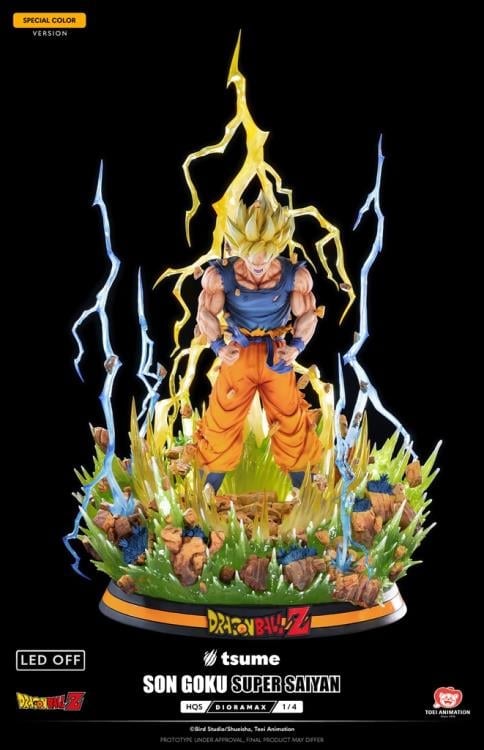 Dragon Ball Z HQS Dioramax Super Saiyan Son Goku (Special Ver.) 1/4 Scale Limited Edition Statue Gallery Image 3