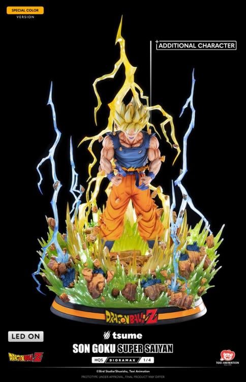 Dragon Ball Z HQS Dioramax Super Saiyan Son Goku (Special Ver.) 1/4 Scale Limited Edition Statue Gallery Image 4