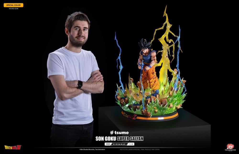 Dragon Ball Z HQS Dioramax Super Saiyan Son Goku (Special Ver.) 1/4 Scale Limited Edition Statue Gallery Image 24