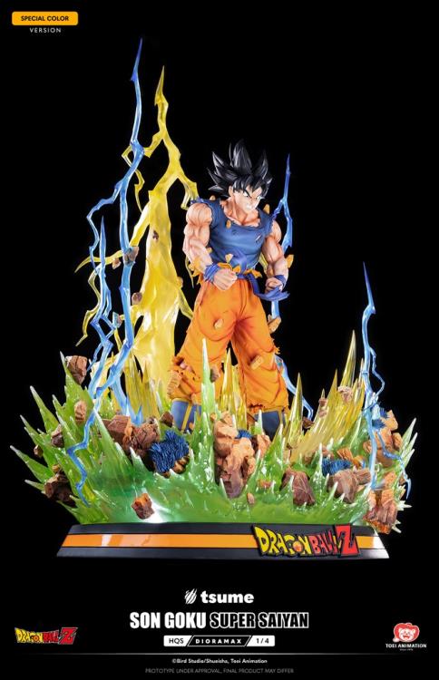 Dragon Ball Z HQS Dioramax Super Saiyan Son Goku (Special Ver.) 1/4 Scale Limited Edition Statue Gallery Image 7