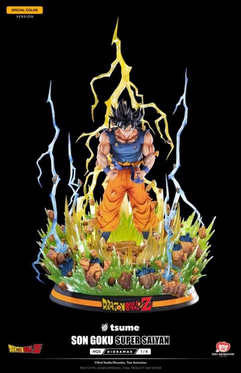 Dragon Ball Z HQS Dioramax Super Saiyan Son Goku (Special Ver.) 1/4 Scale Limited Edition Statue Gallery Image 6
