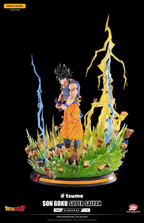 Dragon Ball Z HQS Dioramax Super Saiyan Son Goku (Special Ver.) 1/4 Scale Limited Edition Statue Gallery Image 12