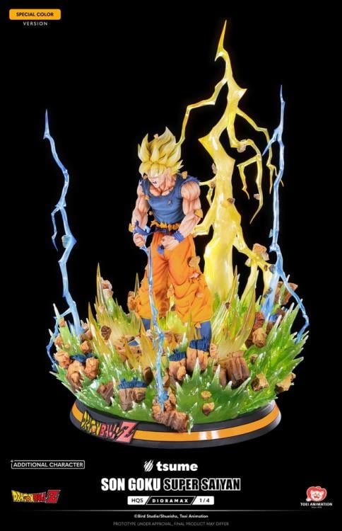 Dragon Ball Z HQS Dioramax Super Saiyan Son Goku (Special Ver.) 1/4 Scale Limited Edition Statue Gallery Image 5